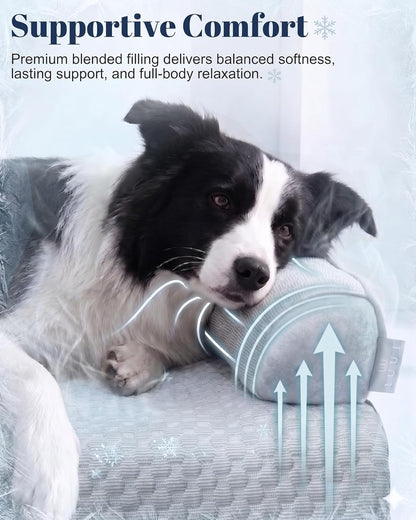 Cooling Dog Bed/Mat for Couch,Medium Size(41" X 37") Cooling Mat for Dog | Non-Slip&Manchine Washable,Ice Silk Cool Fiber Keep Pets Cool & Comfortable,Protects Sofa from Fur & Scratches8