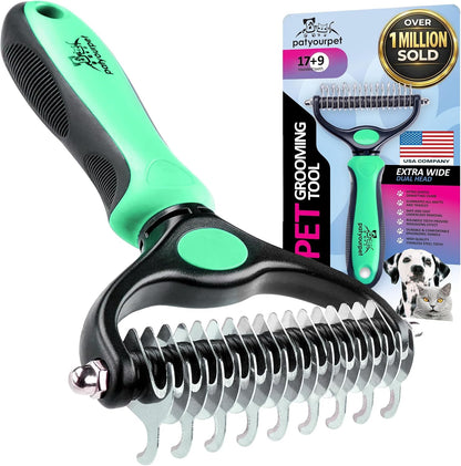 Pat Your Pet Deshedding Dog Brush for Shedding – Cat Brushes for Indoor Cats, Double-Sided Cat Brush Deshedding & Grooming Tool for Long Haired and Short Haired Dogs, Skin-Friendly8