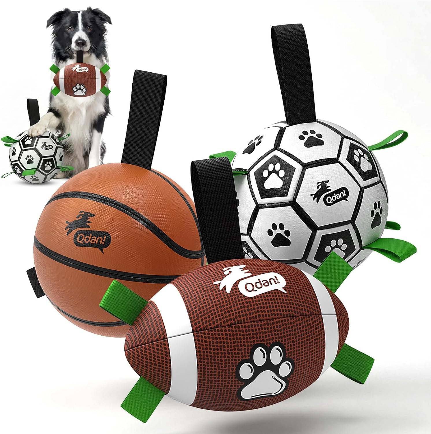 qdan-dog-toys-dog-balls-6-inch-dog-soccer-ball-with-straps-herding-balls-dog-birthday-toy-balls-for-20-40lbs-dogs-outdoor-puppy-toys-to-keep-them-busy-interactive-toy-for-tug-pool-water-toy-ball
