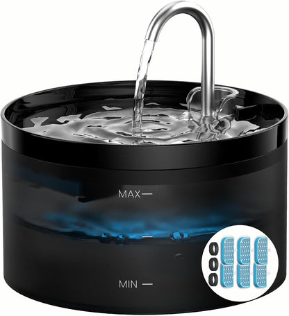 Cat Water Fountain: Dog Bowl Fountains - Automatic Pet Dispenser - Dogs Drinking Waterer Bowls Indoor - Auto Watering Dish Supplies - Easy Cleaning Animal Machine - Quiet 67Oz/2L Kitty Drink Fountain11