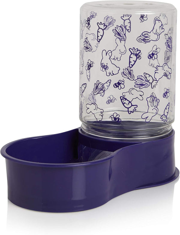 Lixit Reversible Waterer/Feeder for Rabbits and Other Small Animals. (Pack of 1),Purple1