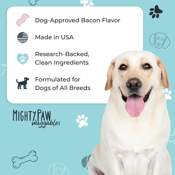 Mighty Paw Dog Allergy Chews, Itch Relief & Immune Support, 120Ct | Bacon Flavor, Supports Normal Immune Health, Seasonal Skin Support, Vet Formulated, Made in USA6
