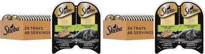 Sheba Perfect Portions Cuts Wet Cat Food, Sustainable Salmon, 2.6 Oz, 24 Ct | Grain-Free, Sustainable Salmon, 48 Servings, No Fillers or Artificial Flavors, Essential Vitamins & Minerals, Twin-Pack Trays19