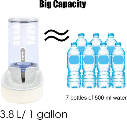 Kathson Automatic Cats Water Dispenser 1 Gallon Gravity Dogs Water Station Feeder Large Capacity Pet Drinking Bowls for Kitten Puppy2