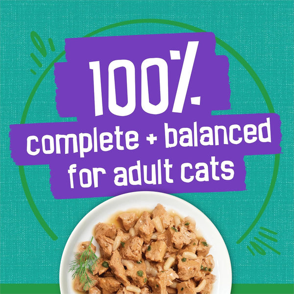 Purina Friskies Indoor Cat Food Meaty Bits Saucy Seafood Bake with Garden Greens in Sauce - (Pack of 24) 5.5 Oz. Cans6