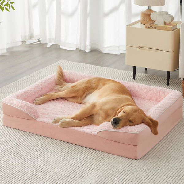 WNPETHOME Dog Beds for Large Sized Dogs, Washable Orthopedic Dog Couch Sofa Bed with Waterproof Lining & Non-Skid Bottom for Pet Sleeping10
