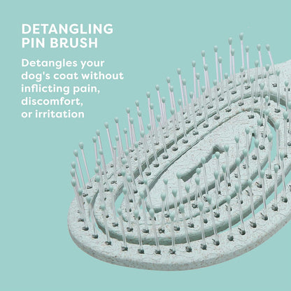 Biosilk for Pets Eco Friendly Detangling Pin Brush for Dogs, Gentle Dog Grooming Brush Designed to Help Remove Knots and Tangles and Support Healthy Coats for All Dogs | Gentle Grooming Brush Removes Knots and Tangles; Supports Healthy Coats for All Dog Breeds6