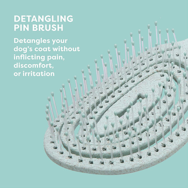 Biosilk for Pets Eco Friendly Detangling Pin Brush for Dogs, Gentle Dog Grooming Brush Designed to Help Remove Knots and Tangles and Support Healthy Coats for All Dogs | Gentle Grooming Brush Removes Knots and Tangles; Supports Healthy Coats for All Dog Breeds6