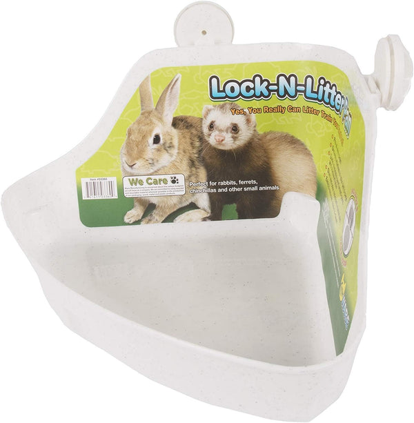 Ware Manufacturing (2 Pack) Plastic Lock-N-Litter Pan for Small Pets - Size Regular3
