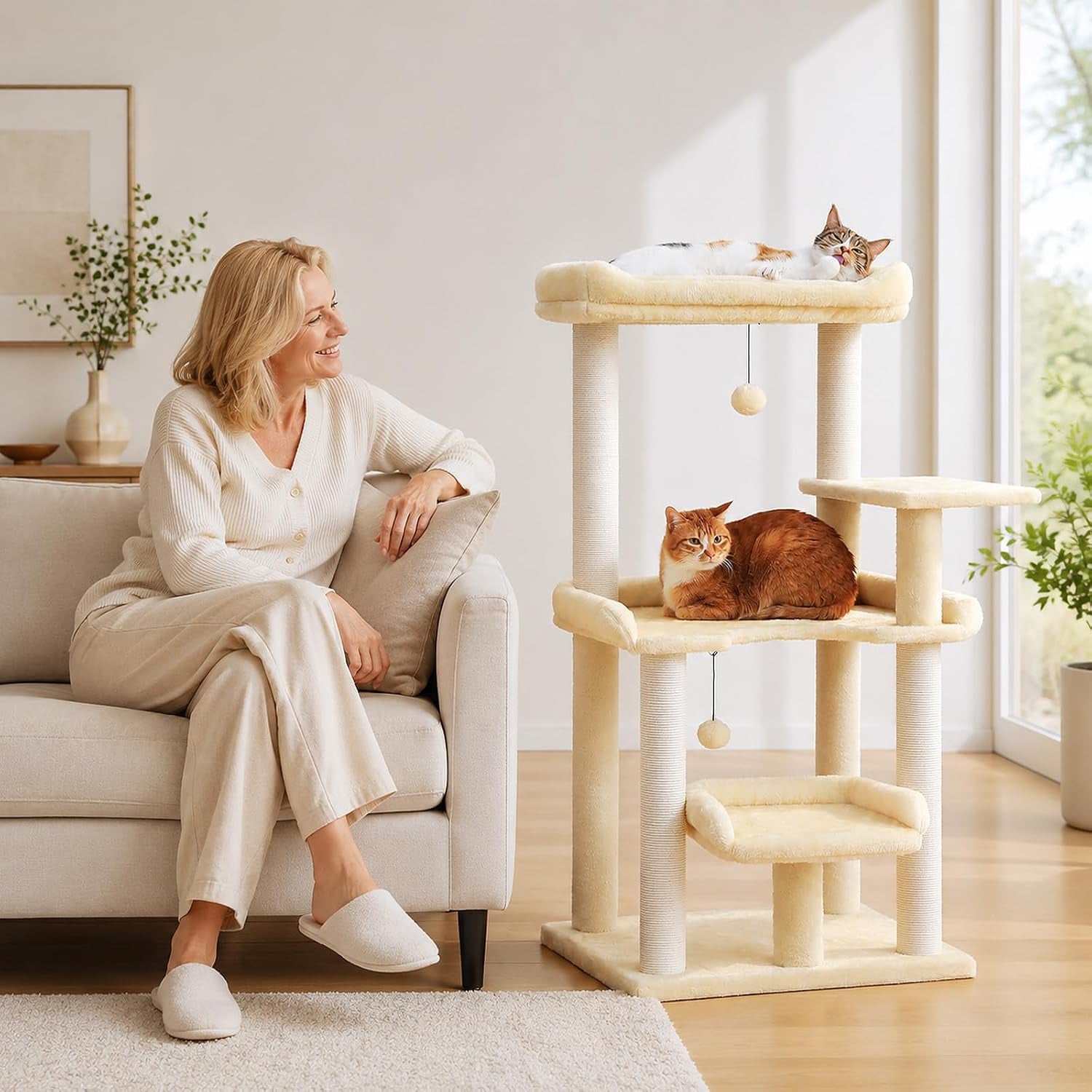 43-3-cat-tree-for-indoor-cats-large-adult-multi-level-cat-tower-cat-tree-tower-with-spacious-top-perch-large-cat-bed-scratching-posts-and-pompom-balls-for-fun