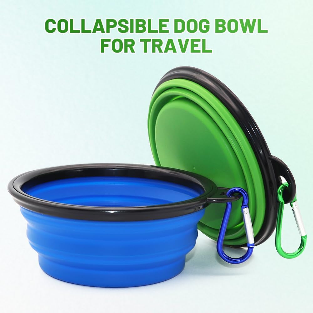 dog-bowl-pet-collapsible-bowls-2-pack-for-cats-dogs-portable-pet-feeding-watering-dish-for-walking-parking-traveling-with-2-carabiners-small-blue-green