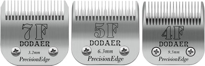 7FC Dog Grooming Ceramic Blades,Compatible with Andis,Oster A5,Wahl KM10 | Size 7FC Detachable Ceramic Blade 1/8-Inch 3.2MM Cut Length,3 Pack22