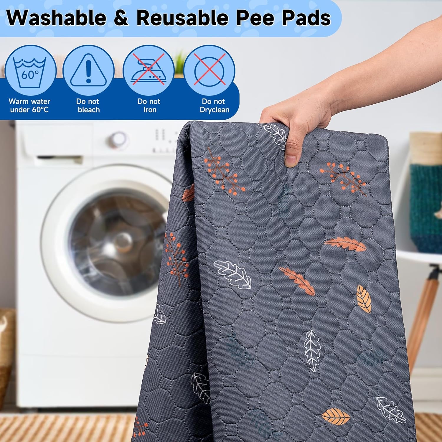 sunheir-washable-pee-pads-for-dogs-reusable-puppy-pads-for-dog-playpen-2pc-thick-super-absorbent-leak-proof-non-slip-waterproof-dog-pads-for-puppy-playpen-crate-whelping-box-potty-training-grey