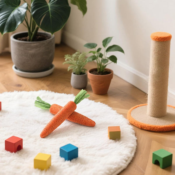 2 PCS Kitten Teething Toys for Indoor Cats, Cat Chew Toy Natural Sisal Cat Teething Toys Orange Carrot Interactive Cats Kicker Toy Interactive Kitten Kicker for Indoor Kitty Exercise6
