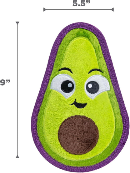 Outward Hound Tough Skinz Durable Squeaky Dog Toy with Two Tough Layers, Avocado, Green, Medium7