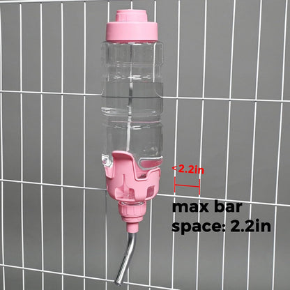 Vannon Dog Crate Water Bottle, 34Oz Top-Fill Pet Water Dispenser, Pink | Kennel Water Bottle Helps Keep Pets Hydrated Longer with Fewer Refills and Easy Daily Care.7