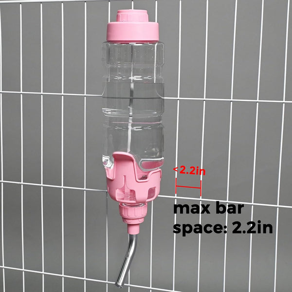 Vannon Dog Crate Water Bottle, 34Oz Top-Fill Pet Water Dispenser, Pink | Kennel Water Bottle Helps Keep Pets Hydrated Longer with Fewer Refills and Easy Daily Care.7
