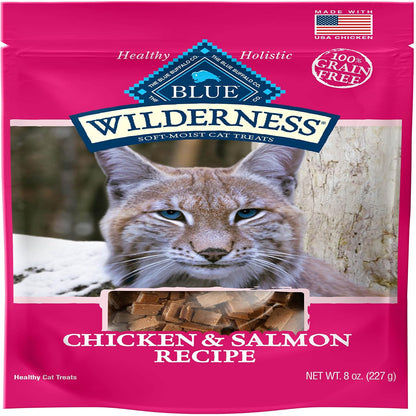 Blue Buffalo Wilderness Soft Cat Treats, Made with Natural Ingredients, Chicken & Trout Recipe, 2-Oz Bag10