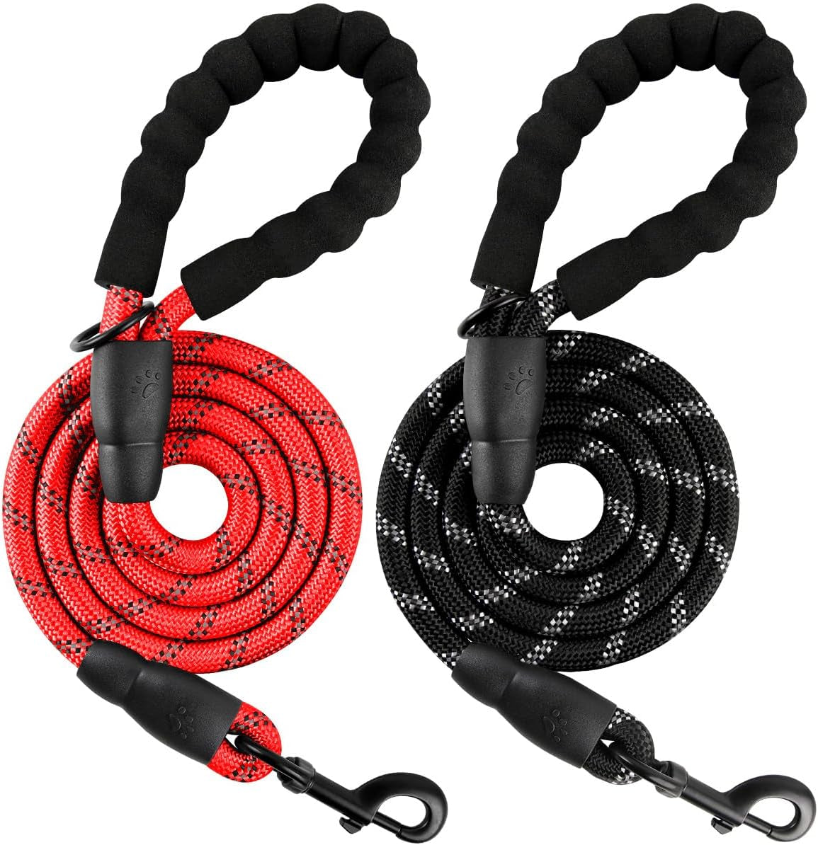 barkbay-dog-leashes-for-large-dogs-heavy-duty-dog-leash-4-5-6-ft-with-comfortable-padded-handle-and-highly-reflective-threads-for-medium-large-dogs-walking-training-running-5ft-1-2-pink