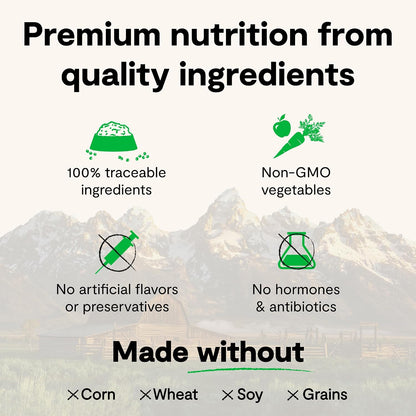 Open Farm Rawmix Grain Free Dry Dog Food, Front Range Kibble, 20Lb Bag | Grass Fed Beef, Pasture Raised Lamb, Humanely Raised Pork, Freeze Dried Raw Chunks, 100% Traceable Ingredients.7