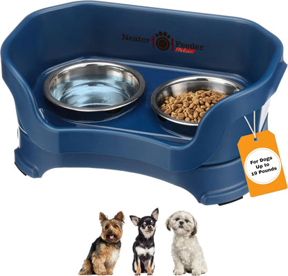 Neater Pet Brands Neater Feeder Deluxe Mess Proof Dog Bowls Elevated for Large Dogs over 40 Lbs, Made in USA, No Spill Raised Dog Food Bowl Stand Feeding Station, Food and Water Bowl Set, Black27