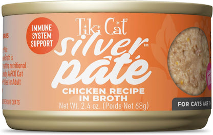 Tiki Cat Silver Paté Wet Cat Food, Variety Pack, 2.4 Oz. Can (12 Count)11