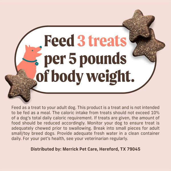 Merrick Power Bites Salmon Recipe Healthy Dog Treats, Real Salmon Grain-Free Dog Snacks, 6 Oz Bag7