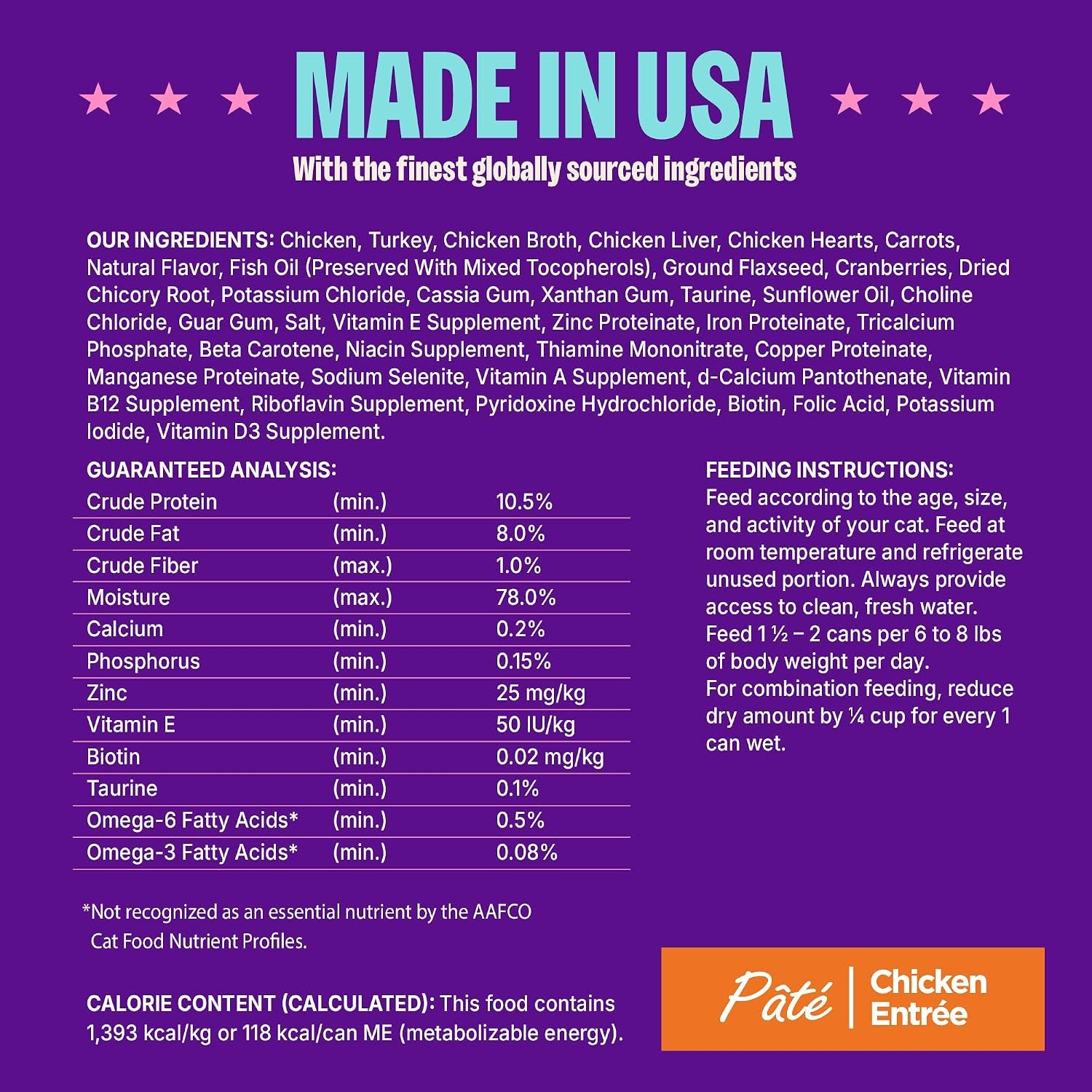 wellness-complete-health-pate-adult-canned-wet-cat-food-natural-protein-rich-grain-free-chicken-entree-recipe-3-oz-pack-of-24-cans
