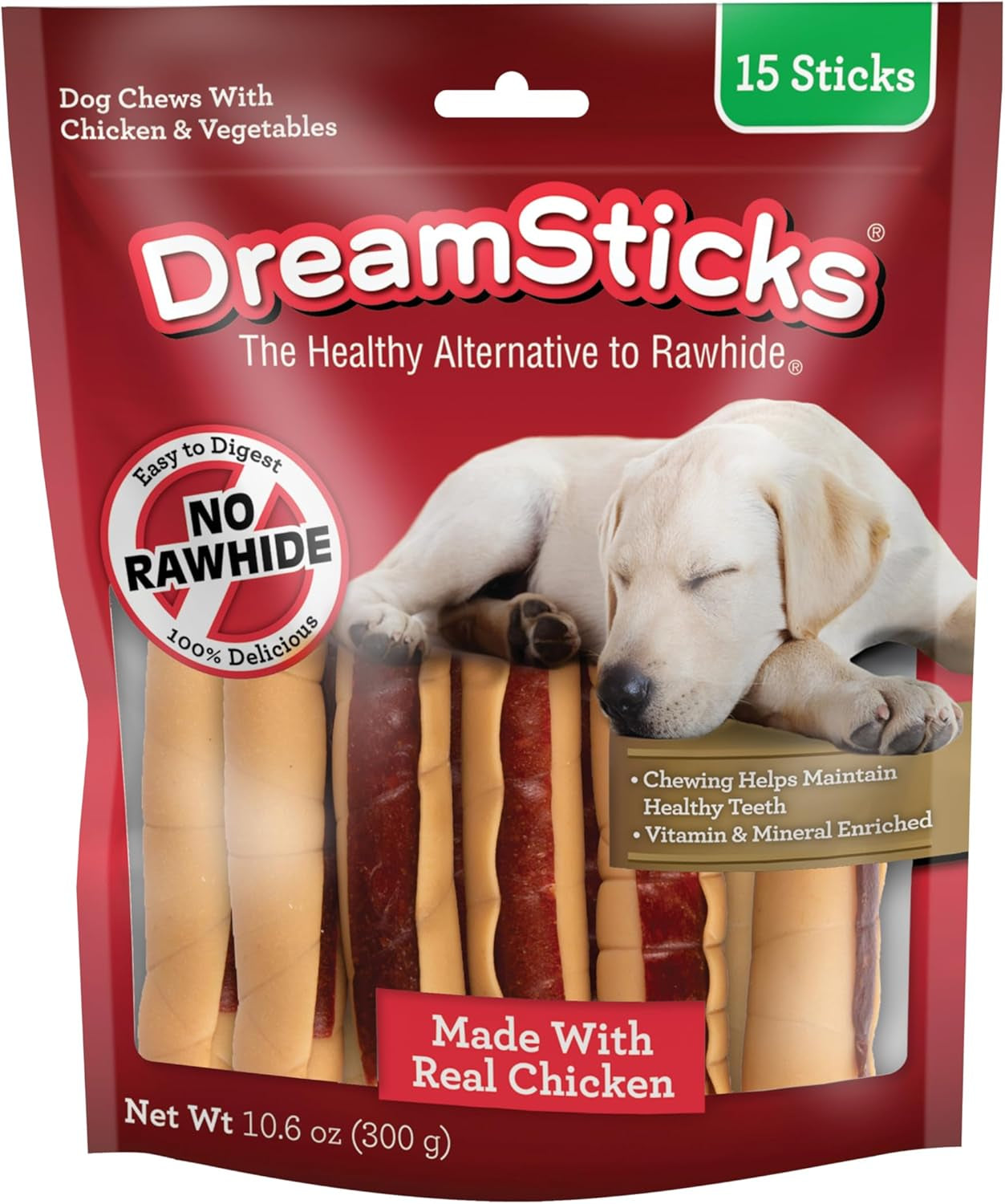 dreambone-chicken-wrapped-mini-stick-dog-treats-daily-rawhide-free-chew-digests-safely-and-completely-with-real-protein-chicken-and-veggies-15-count