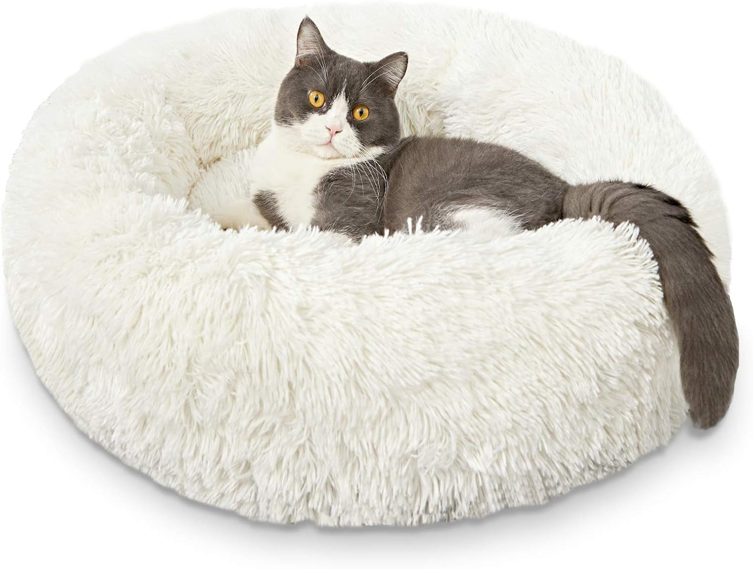 hachikitty-calming-donut-cuddler-dog-bed-round-fluffy-pet-bed-with-sewn-in-cushion-for-large-dogs-washable-large-taupe-30