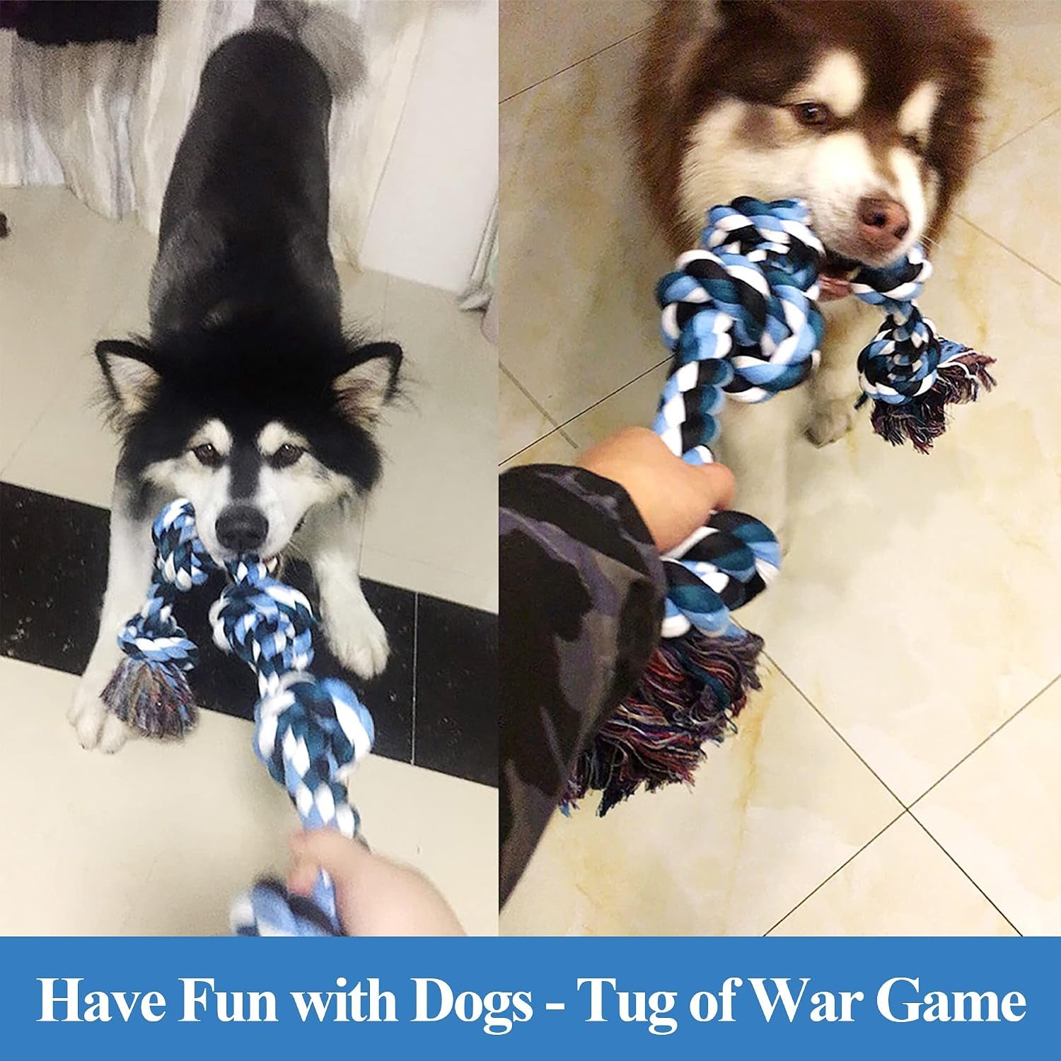 lechong-dog-toys-for-aggressive-chewers-tough-rope-chew-toys-for-large-and-medium-dog-3-feet-5-knots-indestructible-cotton-rope-for-large-breed-dog-tug-of-war-dog-toy-teeth-cleaning
