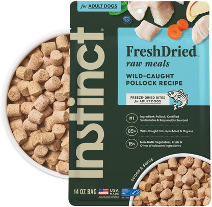 Instinct Freeze-Dried Meals, Freshdried Bites, Natural Dog Food, Grain-Free - Grass-Fed Beef, 25 Oz. Bag12