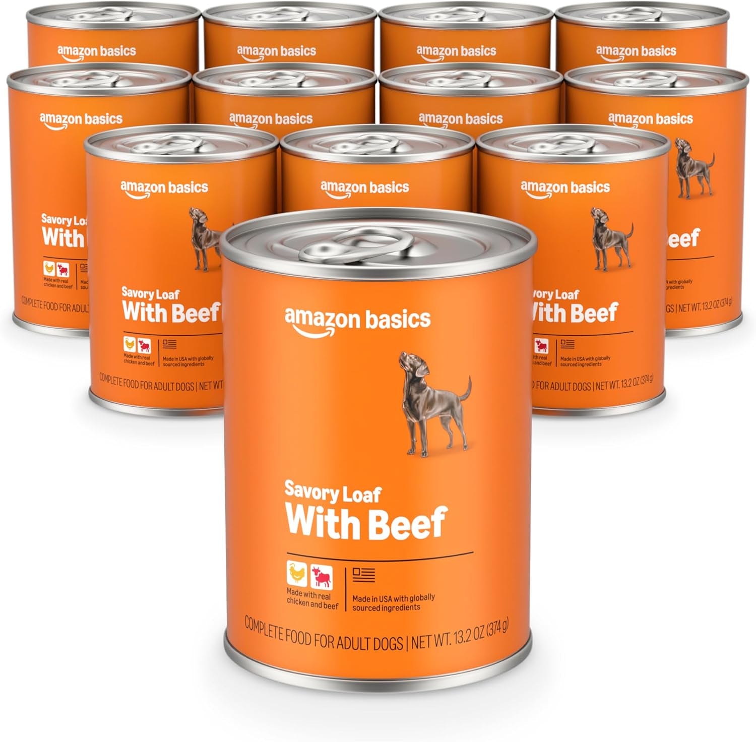 amazon-basics-wet-dog-food-meaty-loaf-variety-pack-filet-mignon-flavor-and-chicken-rice-dinner-made-with-real-chicken-and-beef-13-2-oz-can-6-cans-of-each-flavor-12-cans-in-total