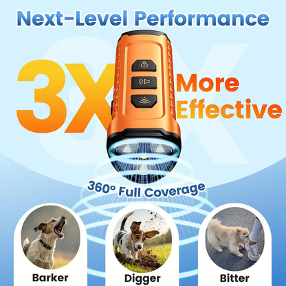 Cbersmg 3X Ultrasonic to Stop Barking Neighbors Dog, Portable anti Barking Device Dog Bark Deterrent Device 50Ft Range 5 Modes, Flashlight & Beep Safe & Effective for Small, Medium & Large Dogs | 3X Ultrasonic Dog Bark Deterrent Devices with 50Ft Range 5 Modes, Flashlight Beep Mode2