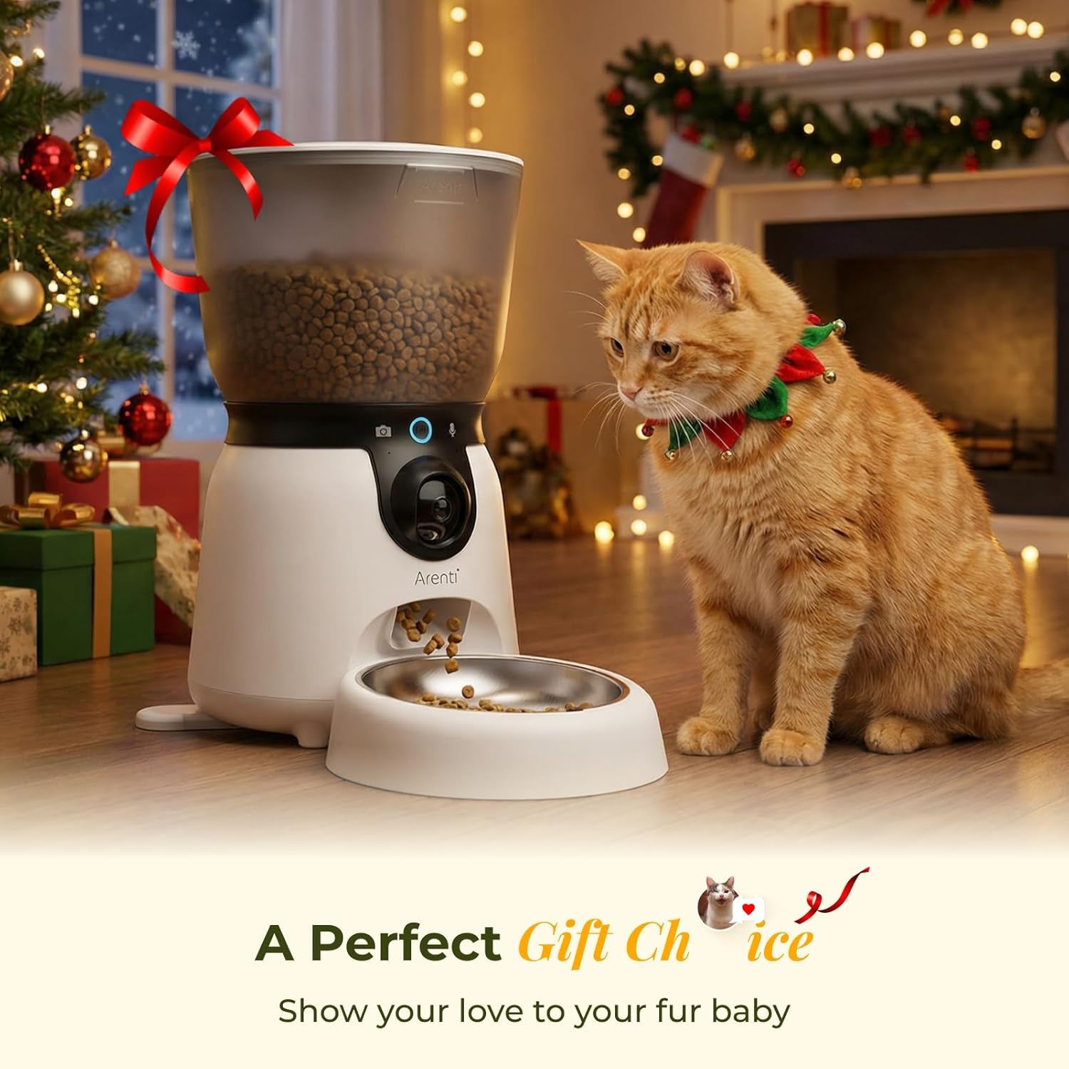 arenti-automatic-cat-feeder-and-water-dispenser-with-camera-2k-adjustable-view-invisible-privacy-mode-4-5l-cat-food-dispenser-fountain-combo-5g-2-4g-wifi-2-way-audio-ai-alerts-battery-backup