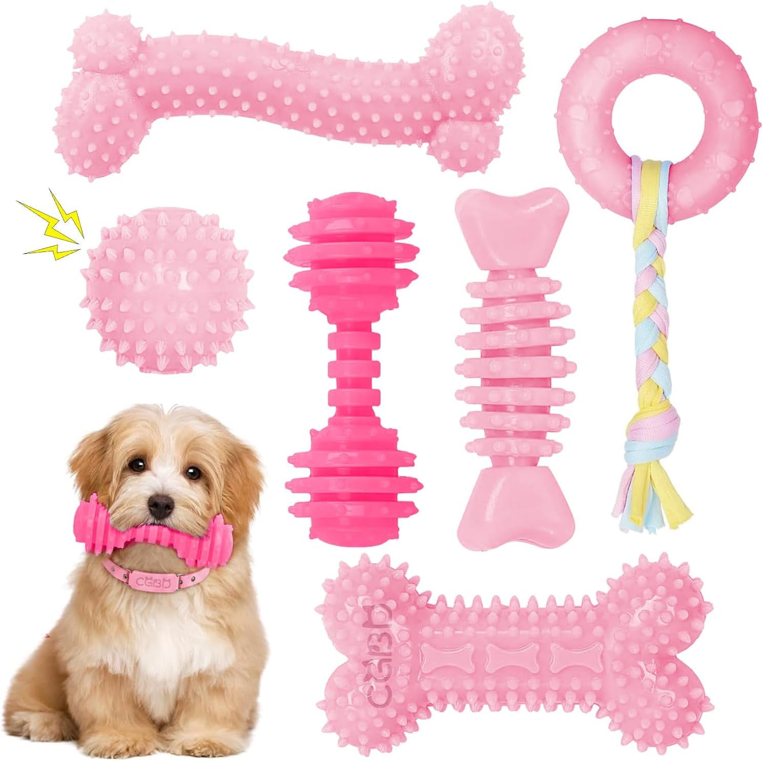 puppy-toys-6-pack-dog-chew-toys-for-puppy-cute-pink-small-dog-toys-puppy-teething-toys-for-puppies-soft-durable-interactive-chew-toy-for-small-dogs