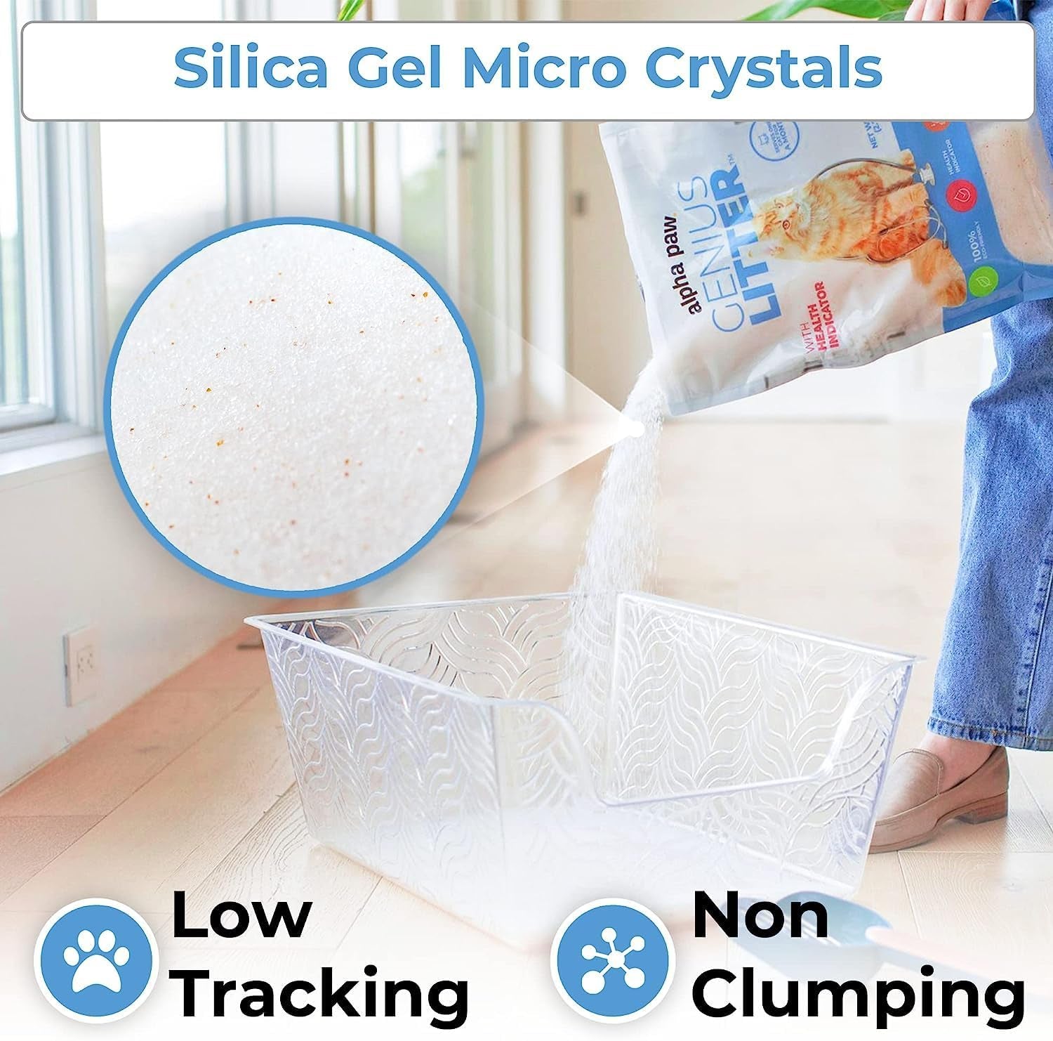 genius-litter-health-monitoring-cat-litter-featured-on-shark-tank-lightweight-crystal-silica-gel-non-clumping-dust-free-low-tracking-odor-control-for-indoor-cats-and-kittens-6-lb-bag