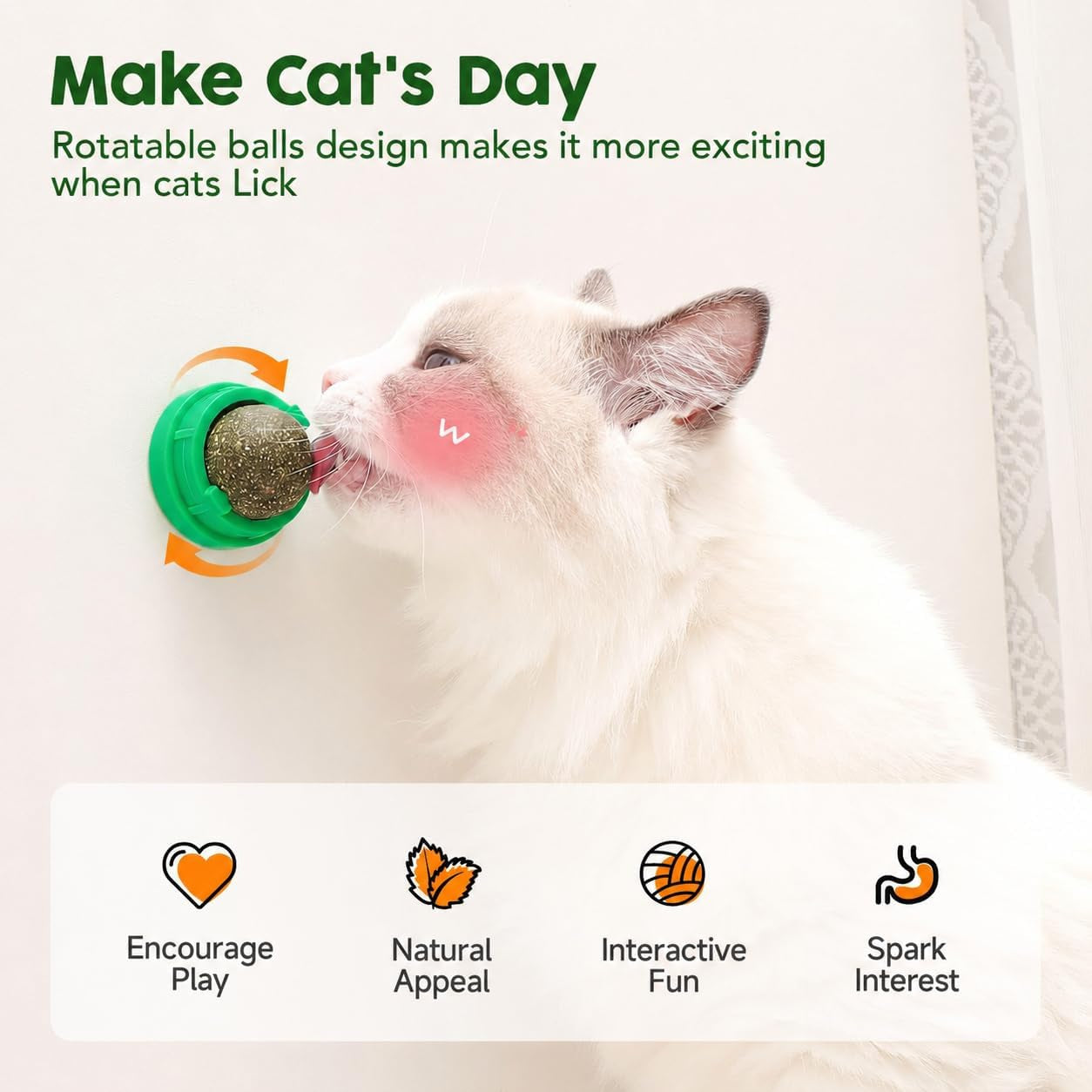 potaroma-catnip-toys-balls-4-pcs-with-extra-cat-energy-ball-edible-kitten-catnip-silvervine-toys-for-cats-lick-healthy-kitty-teeth-cleaning-dental-chew-toys-cat-wall-treats-green