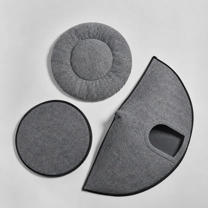 Cat Bed - Cat Cave Premium Felt Cat Bed Enclosure for Indoor Cats and Other Pets, Stylish Indoor Pet House, Dark Grey (Medium)6