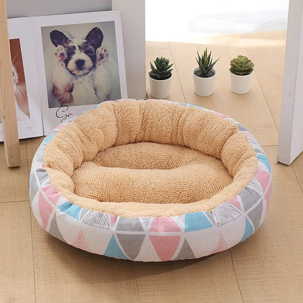 Beige/Polygonal Fashion Pet Supplies Kennel Cat Litter Small Medium Dog 50 50 14 Cm Pet Dog Mat1