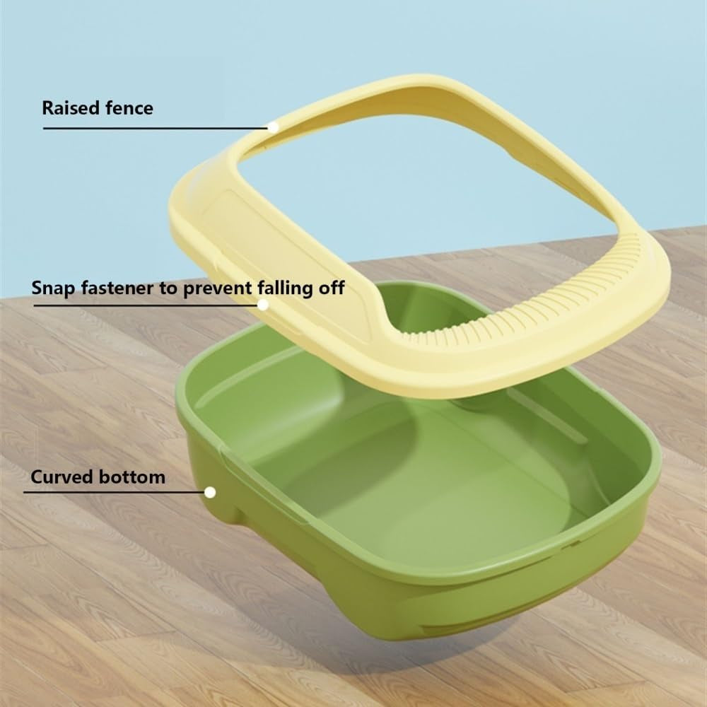 pet-supplies-open-top-cat-litter-box-with-scoop-high-side-sifting-tray-for-all-catsgreen