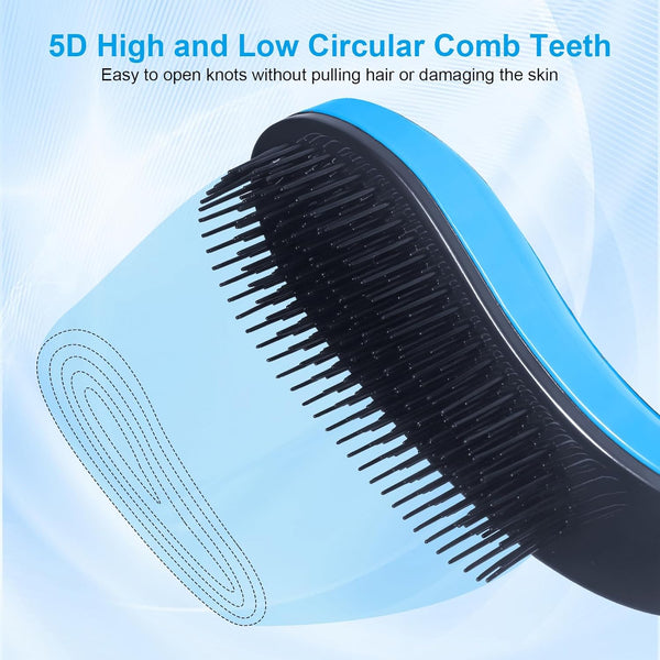 Small Dog Brush, Skin-Friendly Soft Bristles (Blue) | Puppy Hair Brush, Massage and Bath Supplies, Pet Grooming Tool for Teddy, Yorkies, Maltese, Shih Tzu, Chihuahua4