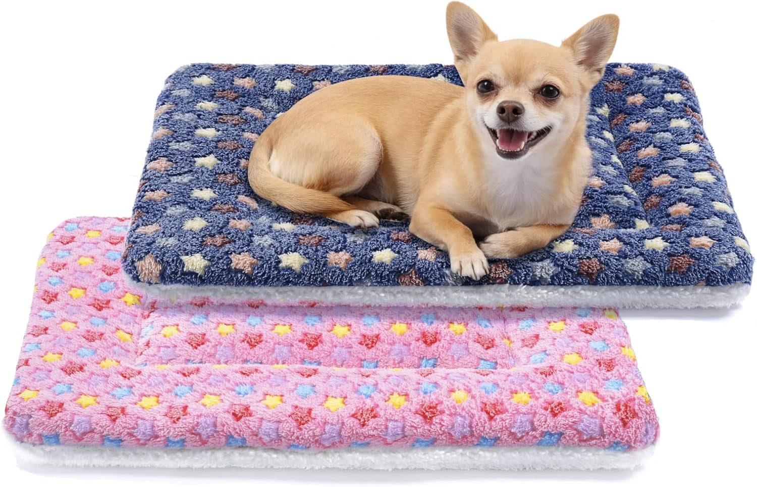 mora-pets-cat-bed-dog-crate-pad-ultra-soft-pet-bed-with-cute-star-print-washable-crate-mat-for-small-dogs-and-indoor-cats-reversible-fleece-dog-kennel-pad-cat-carrier-mat-14-x-17-5-inch-grey
