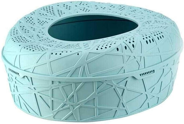 Dog Potty Training Toilet ﻿ Top Entrance Type Litter Box Anti-Splashing Cat Toilet Fully Enclosed Sand Basin Semi-Closed Extra Large Space(B)8