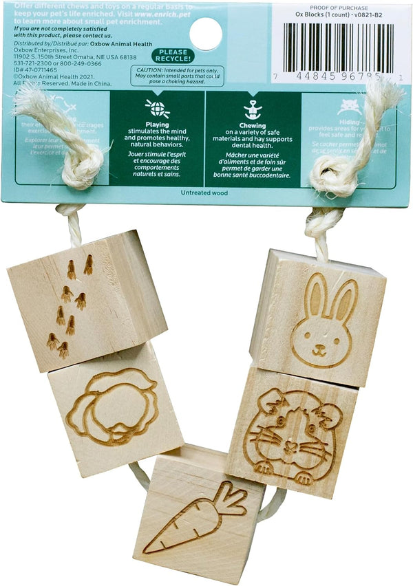 Oxbow Ox Blocks, Rabbit & Guinea Pig Toy, Bunny Enrichment Chew Toy | Oxbow Enriched Life, Rabbit Chew Toys, Guinea Pig Enrichment, Guinea Pig Chew Toys, Rabbit Enrichment, Natural Materials2
