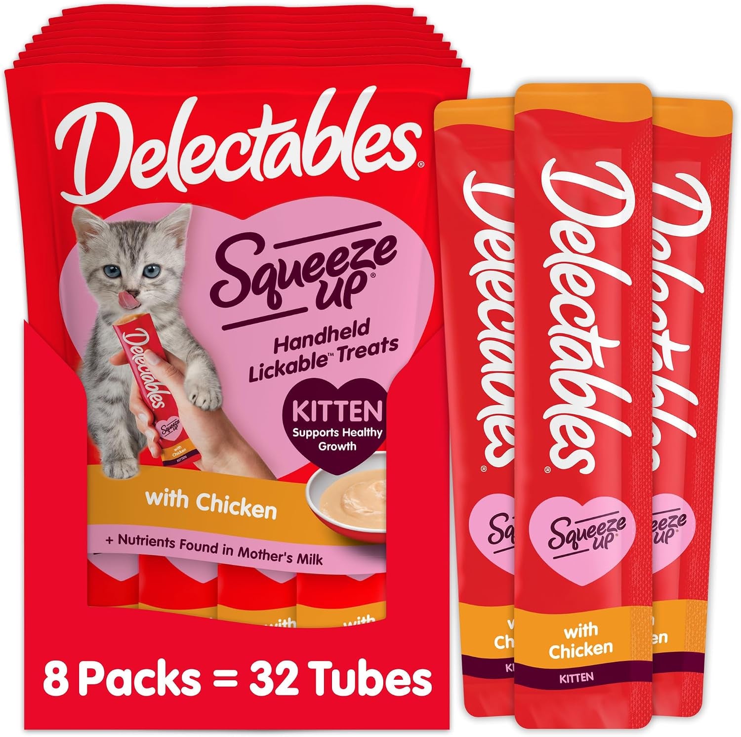 delectables-squeeze-up-kitten-variety-pack-creamy-squeezable-puree-lickable-wet-cat-treats-grain-free-no-added-fillers-no-by-products-no-added-preservatives-0-5-ounces-tube-20-tubes-total
