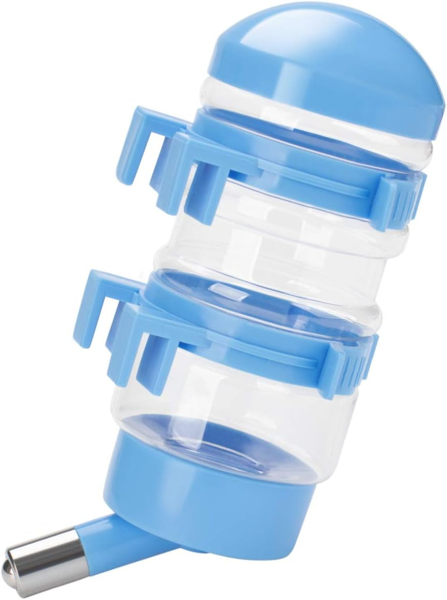 no-drip-dog-kennel-water-bottle-dispenser-for-crate-400ml-dripless-pet-drinking-fountains-kettle-with-automatically-feeding-water-white