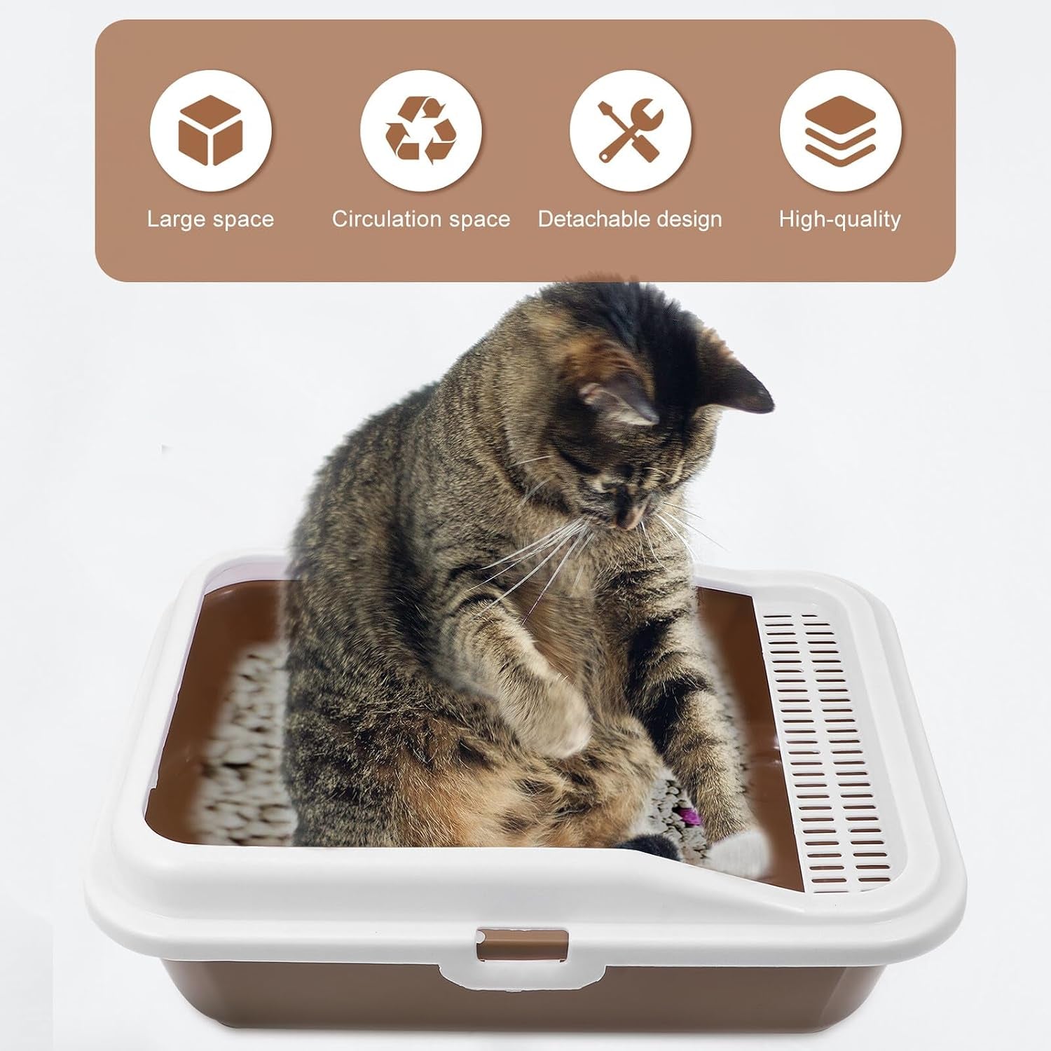 milisten-cat-litter-box-with-scoop-splash-proof-kitten-litter-pan-medium-square-plastic-cat-toilet-and-pet-housebreaking