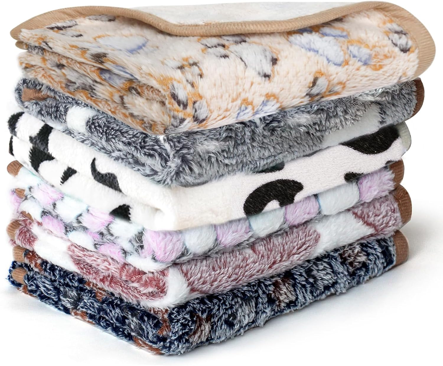 yedsintu-6-pcs-absorbent-guinea-pig-blankets-washable-small-animal-fleece-bedding-cage-liners-reusable-pet-pee-pad-sleep-mat-pad-cover-for-hamster-ferret-rabbit-chinchilla-hedgehog-16x24