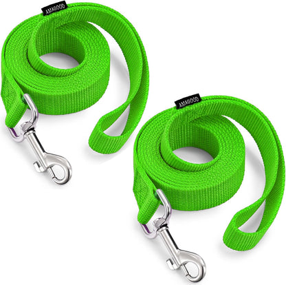 AMAGOOD 6 FT Puppy/Leash, Strong Traditional Style with Easy to Use Collar Hook, Great for Small, Medium and Large Dogs (5/8In X 6 Ft, Purple)49